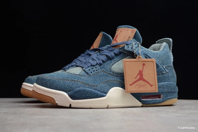 Levi's Denim Nike AO2571-401 Jordan x 4 Air 0713